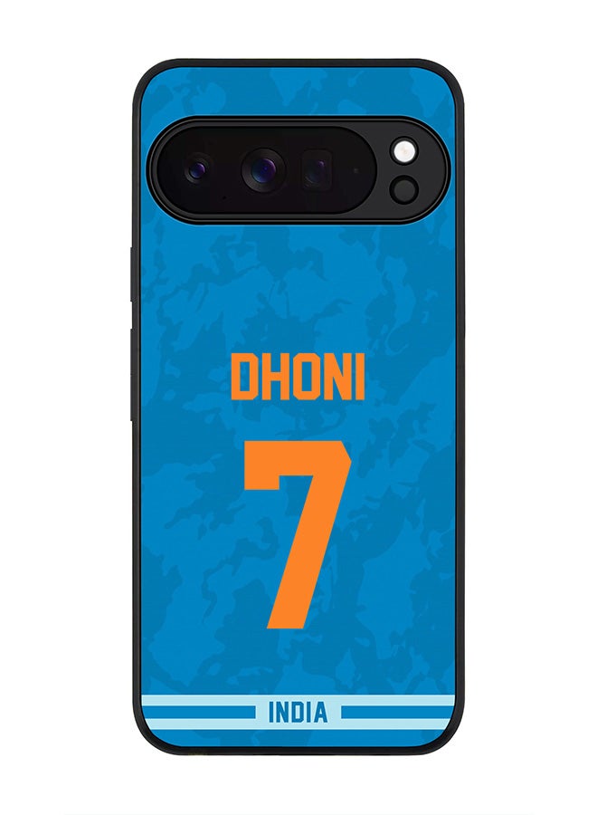 For Google Pixel 10 Pro XL Case,Slim fit Camera Protection, Shockproof Thin Phone cover  - India MS Dhoni, Jersey No 7